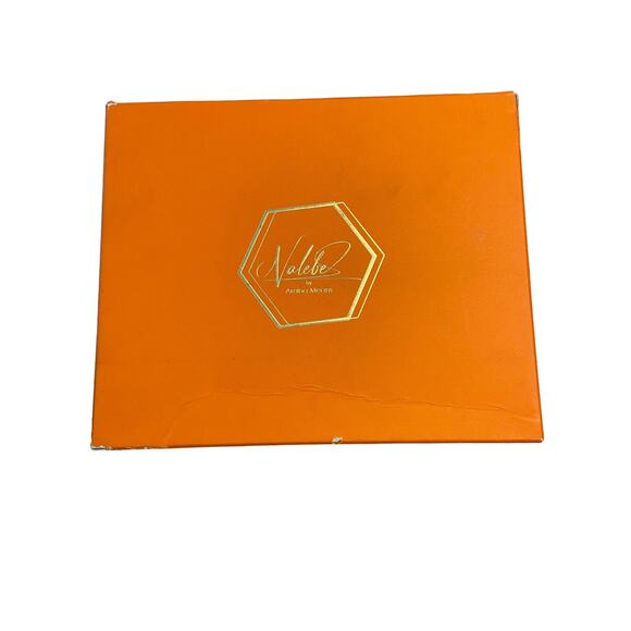 Nalebe Dimante PVC Pumps Bow Crystal Embellished Ankle Strap Square Top Pink 36 - Picture 16 of 16